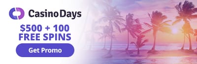 Casino Days 100% bonus