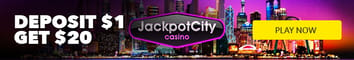 JackpotCity Casino - Deposit $1 Get $20